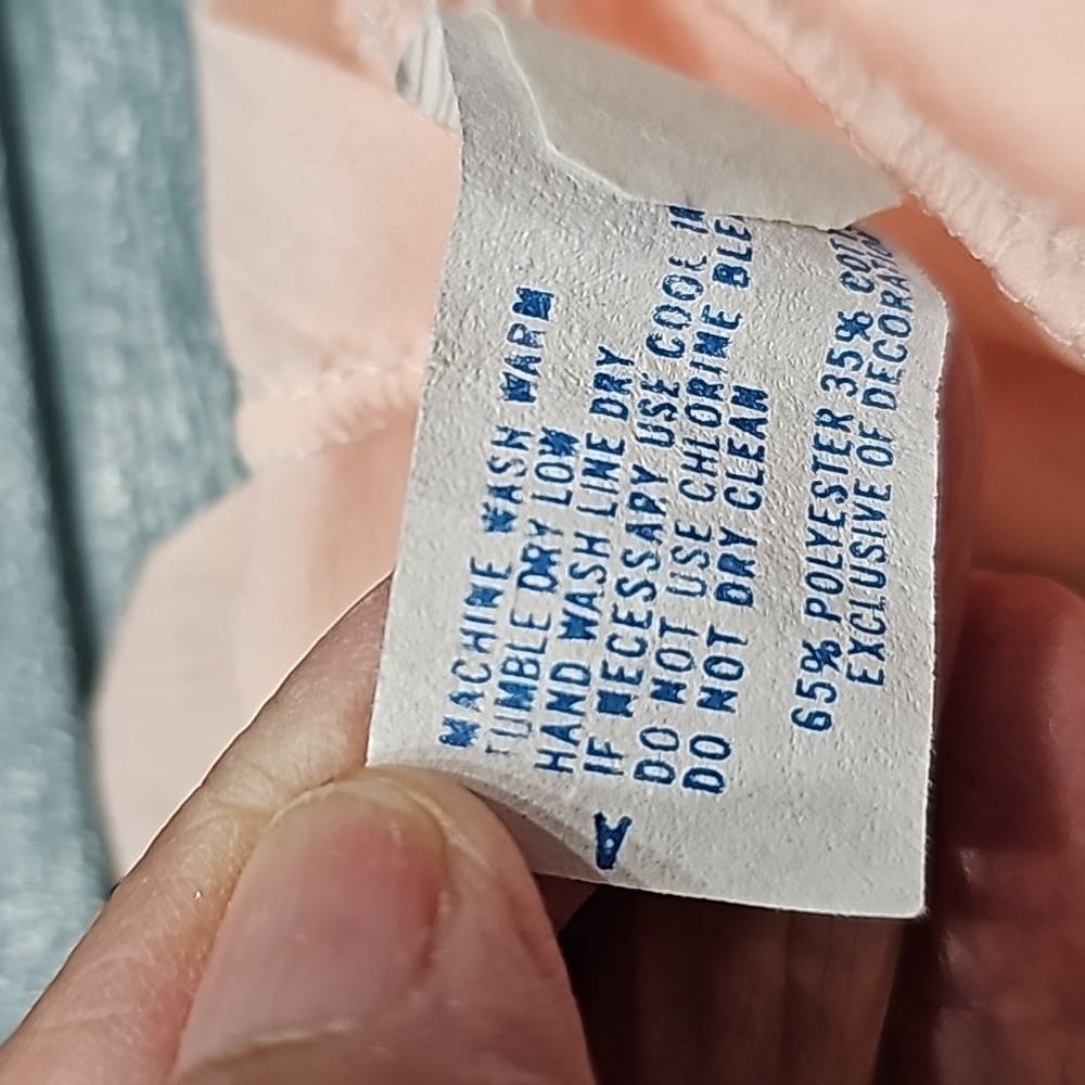 Katz vintage women's 2 pcs set night wear. Light peach. Size medium. - Picture 15 of 16